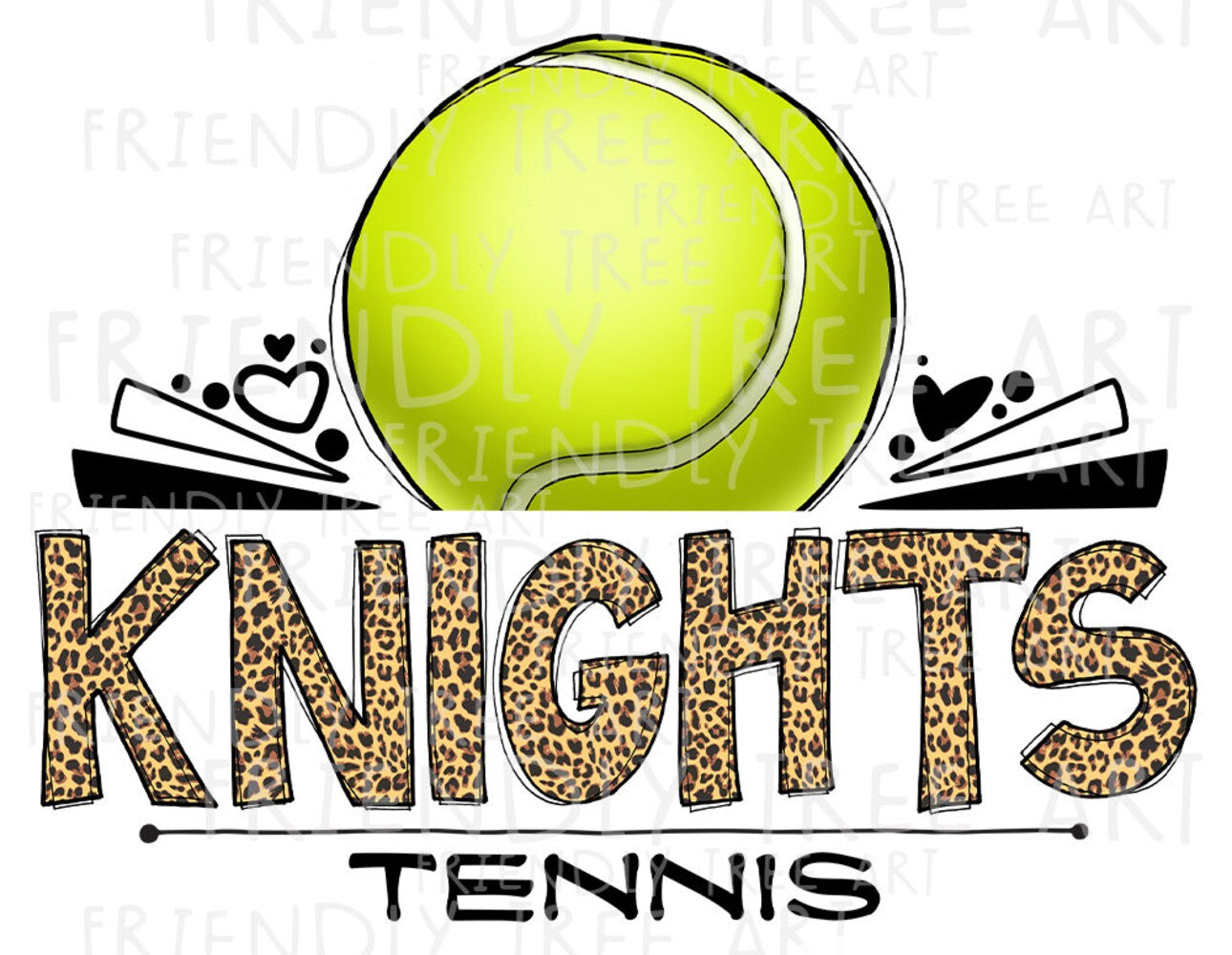 NGCA tennis leopard (Tee-long sleeve-crew-hoodie)