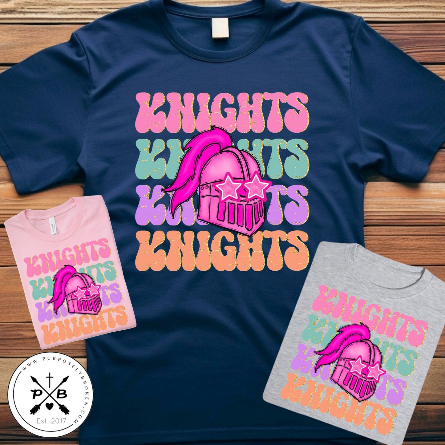 Knights preppy (Tee-long sleeve-crew-hoodie)