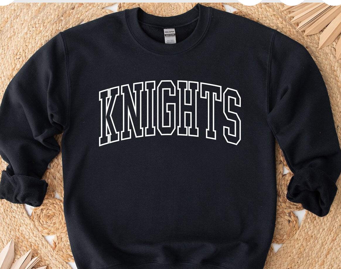 NGCA Knights outline HOODIE