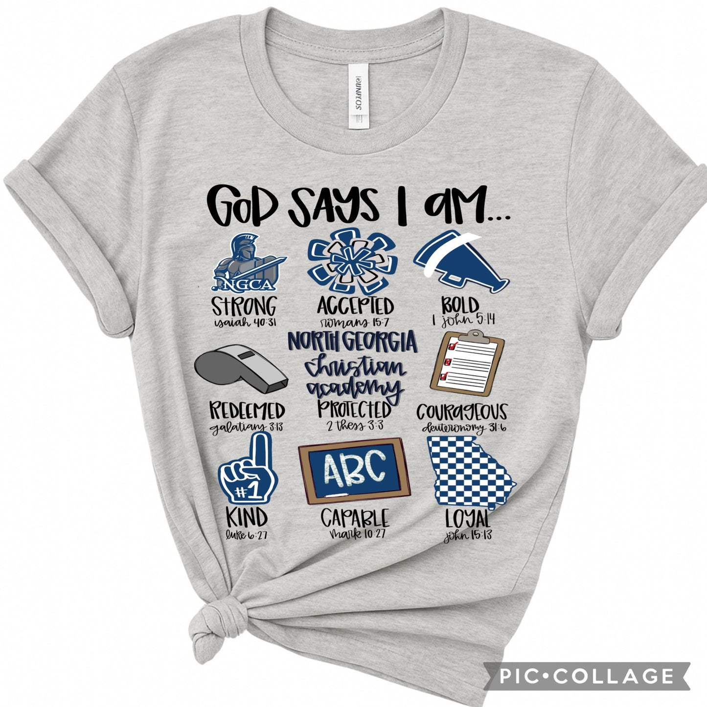 NGCA GOD SAYS I AM…. ON GREY