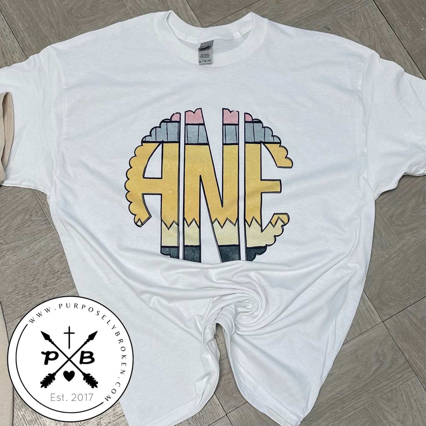 Pencil Monogram Tshirt