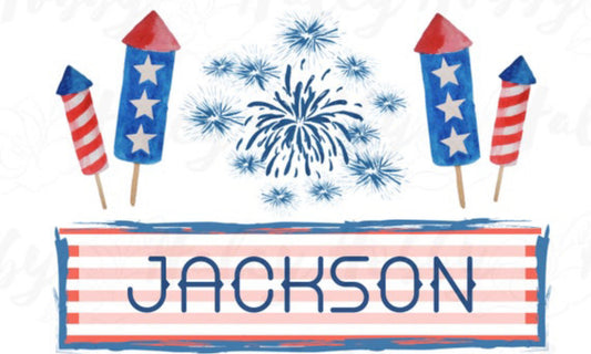 Customized firework shirt