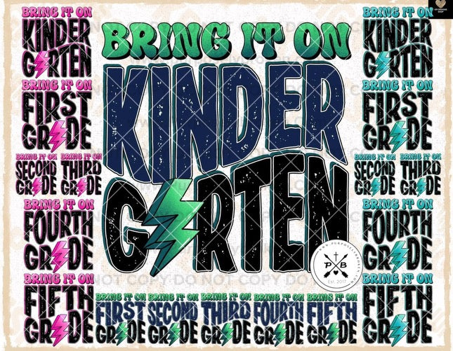 Lightning bolt grade level shirt