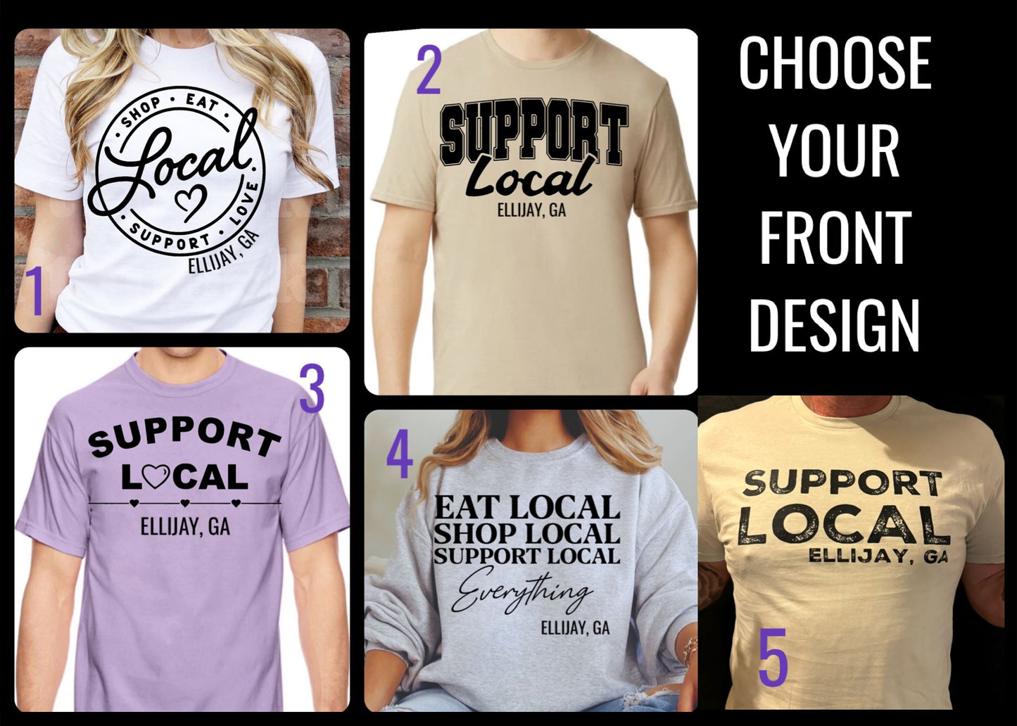 PICKENS County Support Local Tee