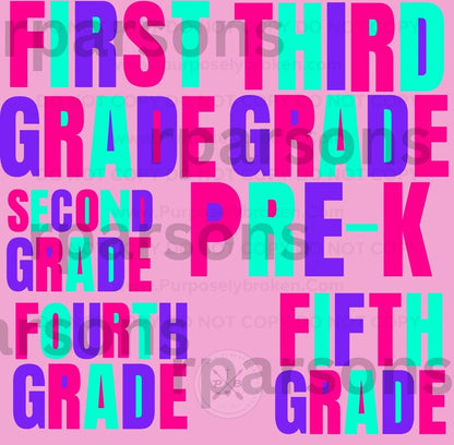 Vibrant Grade Level Shirts