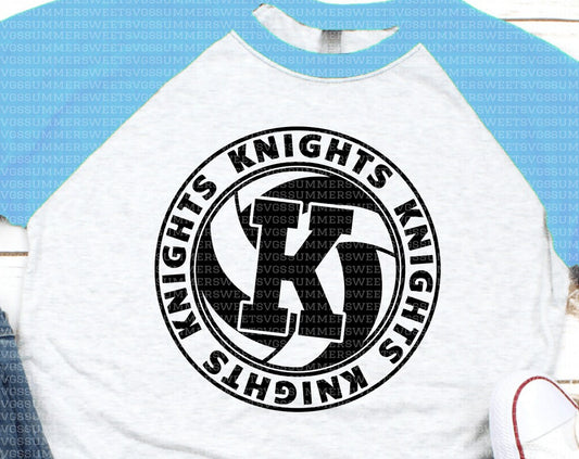 NGCA volleyball circle (Tee-long sleeve-crew-hoodie)