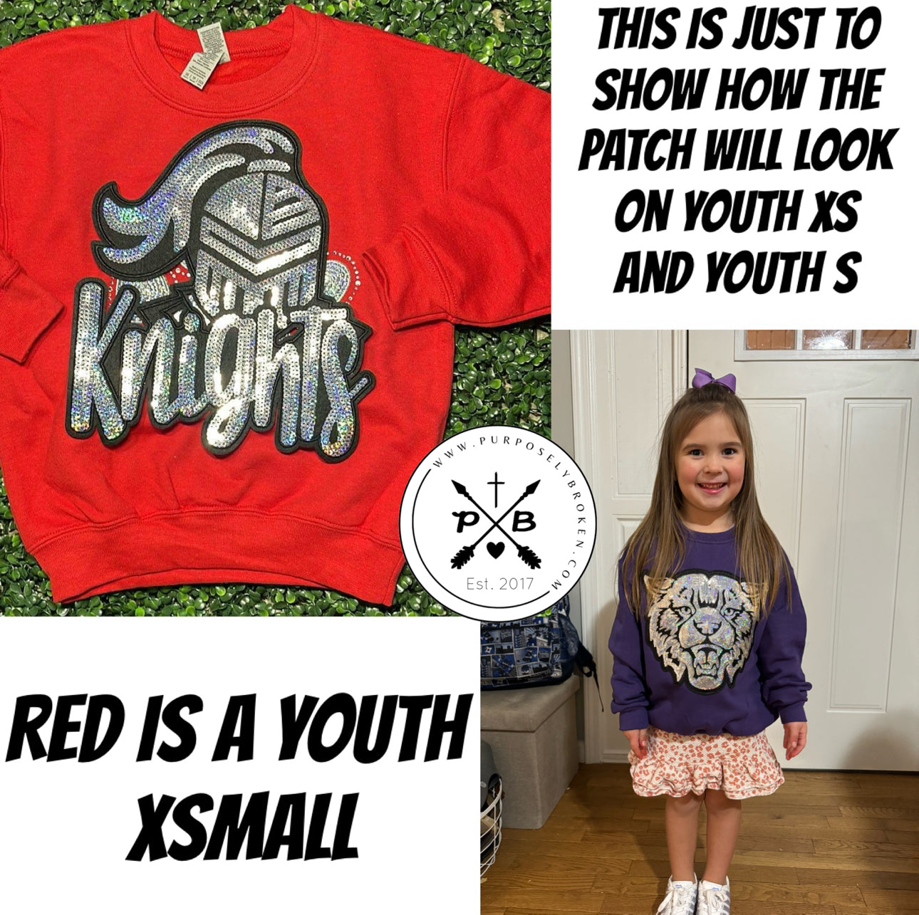 Knights Sequin Chenille Patch Shirt