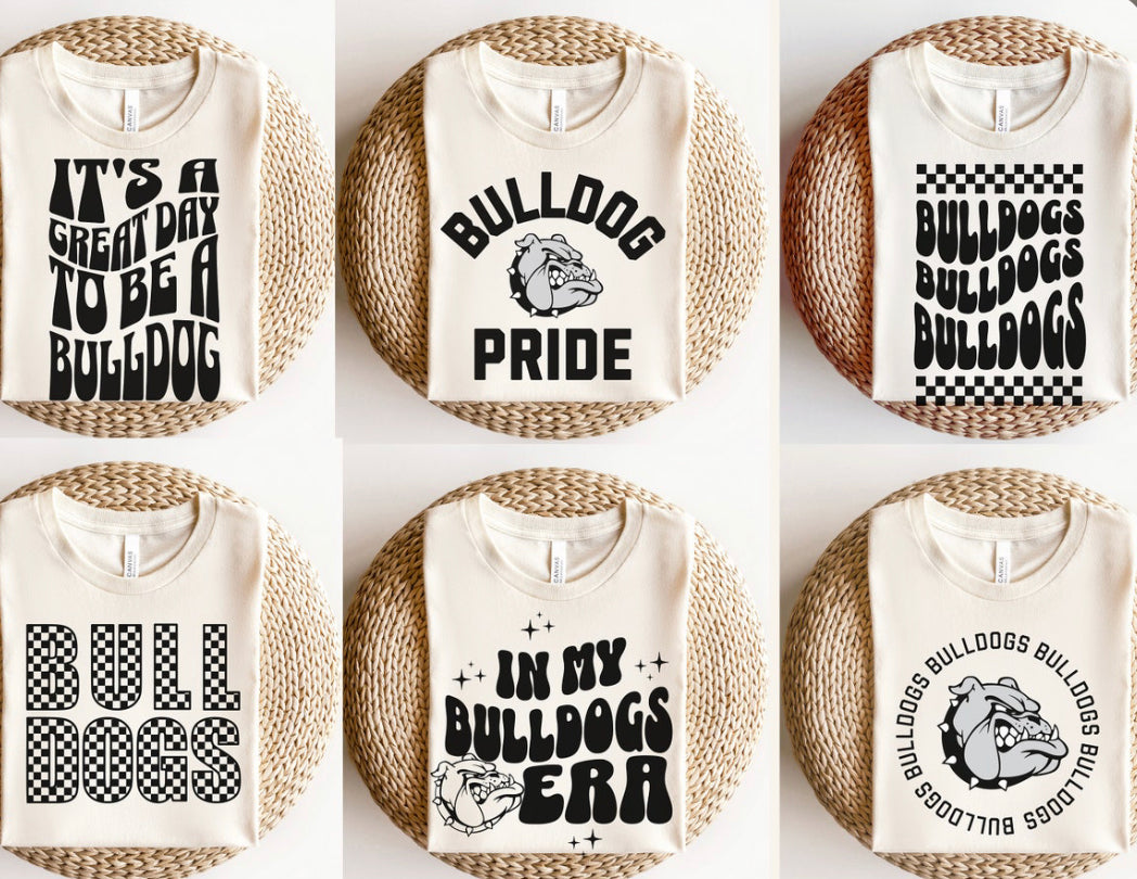 Bulldogs Retro Variety Shirts