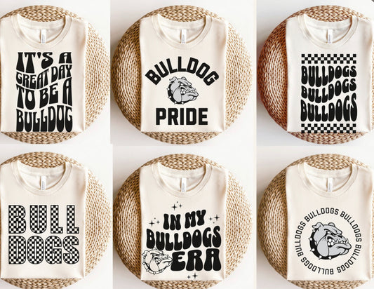 Bulldogs Retro Variety Shirts