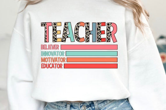Cheetah print teacher