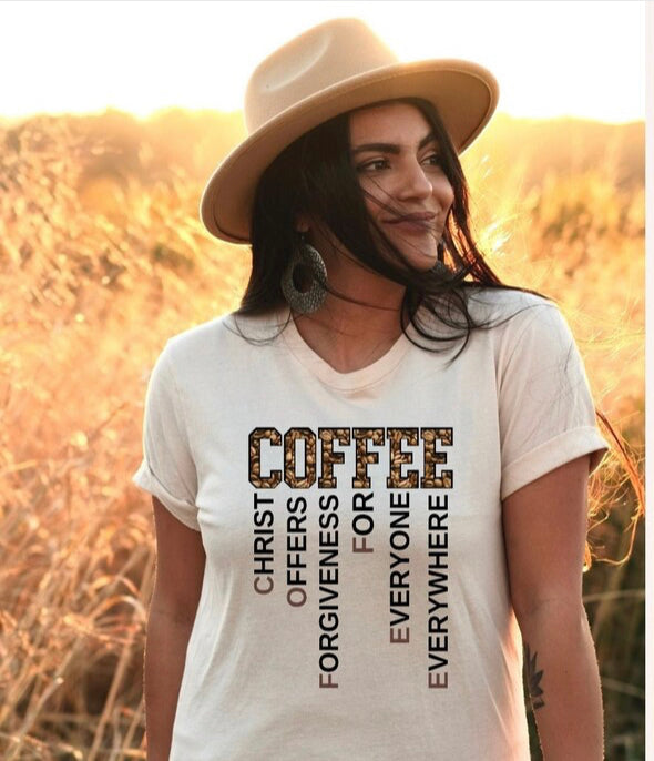COFFEE Christ offers forgiveness for everyone everywhere