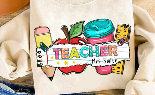 Customized TEACHER Shirt