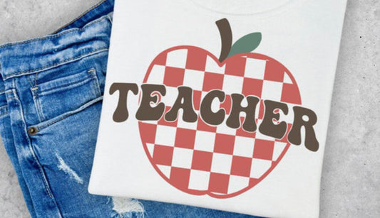 Retro Apple Teacher Shirt