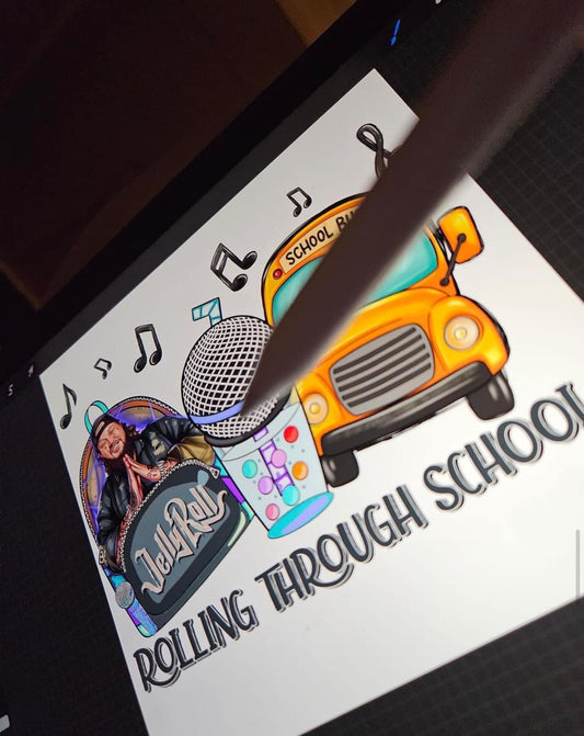 Jelly Roll- Rolling through school shirt