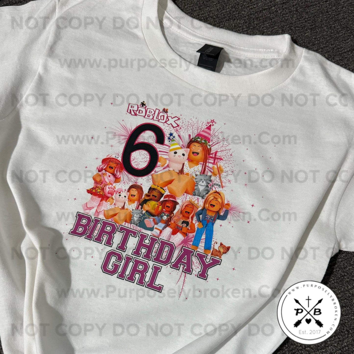 Custom roblox birthday Shirt