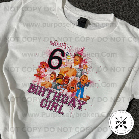 Custom roblox birthday Shirt