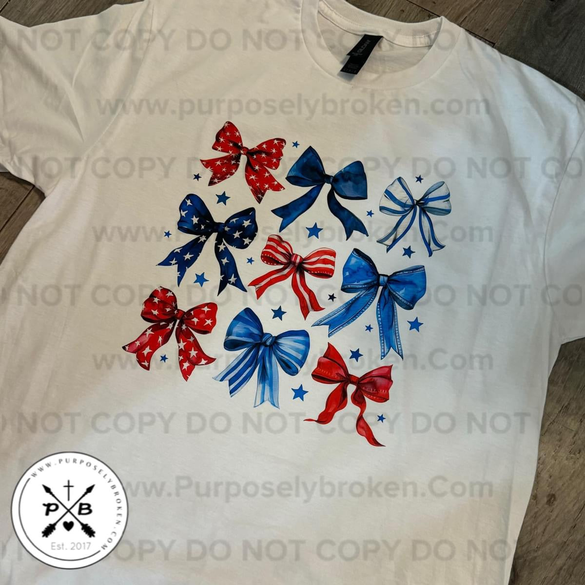 Red, White & Blue bows Shirt