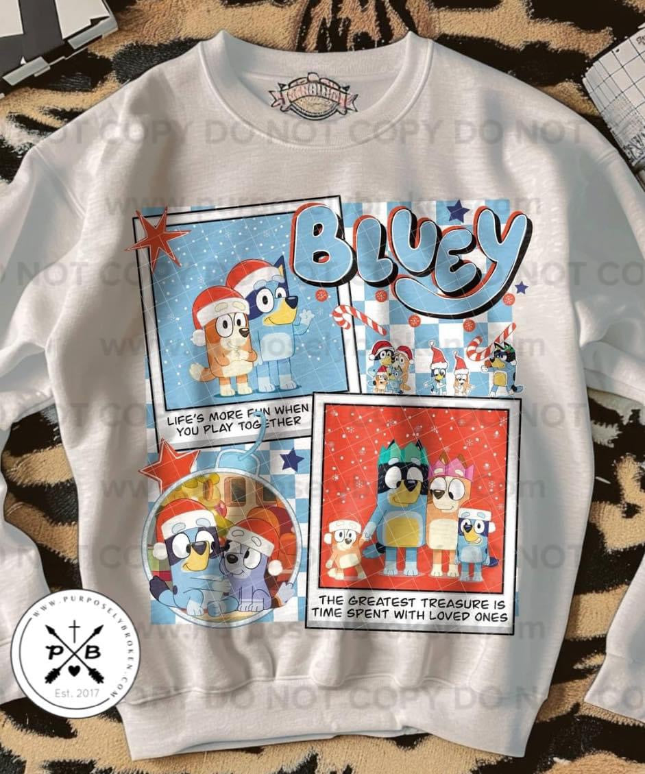 Bluey Christmas (2 color choices) Shirt