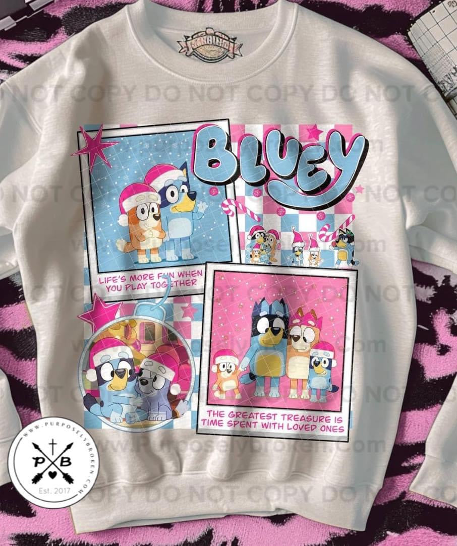 Bluey Christmas (2 color choices) Shirt