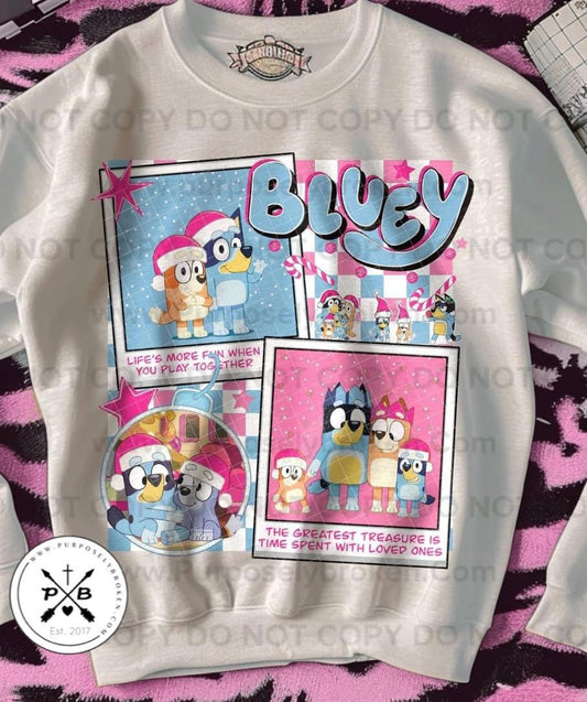 Bluey Christmas (2 color choices) Shirt