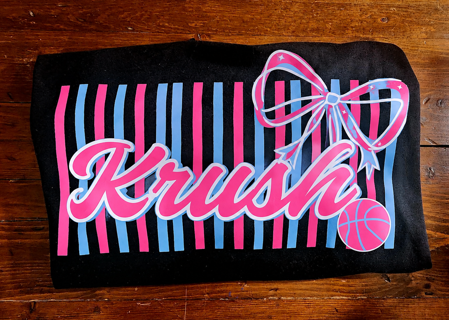 KA Preppy pink & Blue Bow