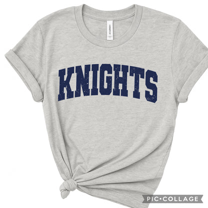 NGCA KNIGHTS DISTRESSED….  ON GREY
