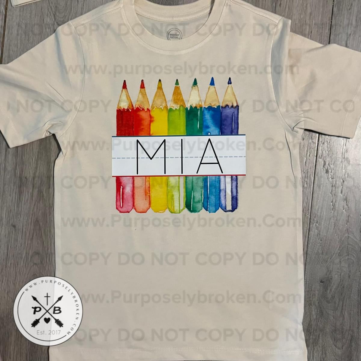 Personalized colored pencil Shirt