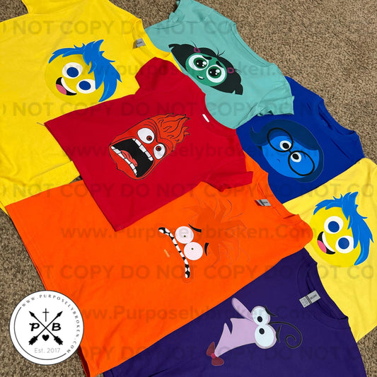 Inside out Emotions shirt (specify emotion wanted)
