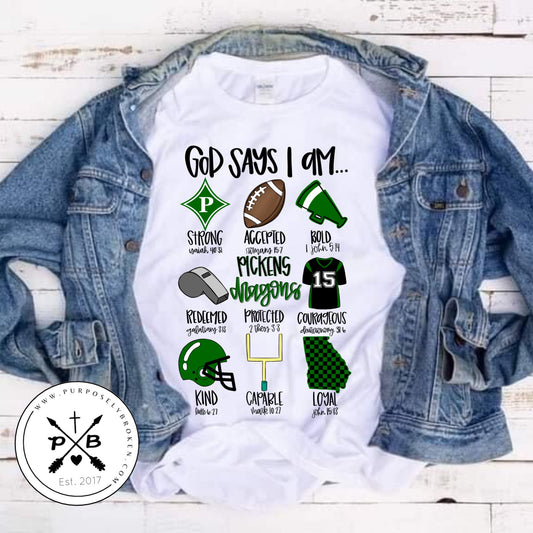 God says I am... Pickens Dragons Spirit Shirt