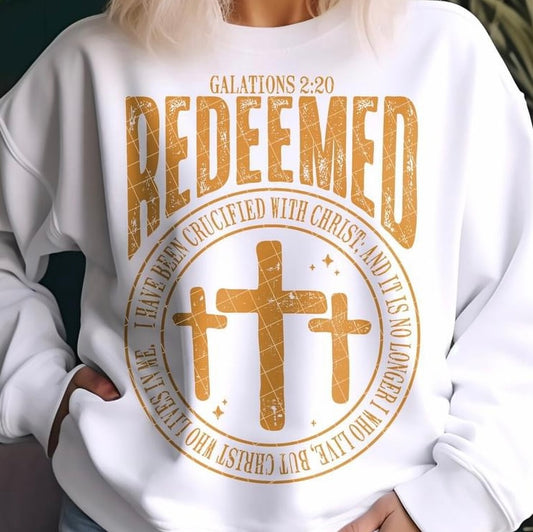 Galations 2:20 REDEEMED DTF TRANSFER