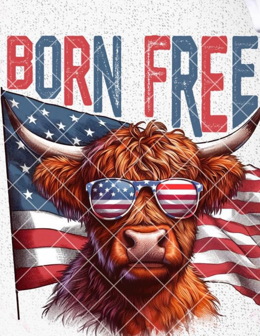 BORN FREE COW DTF TRANSFER