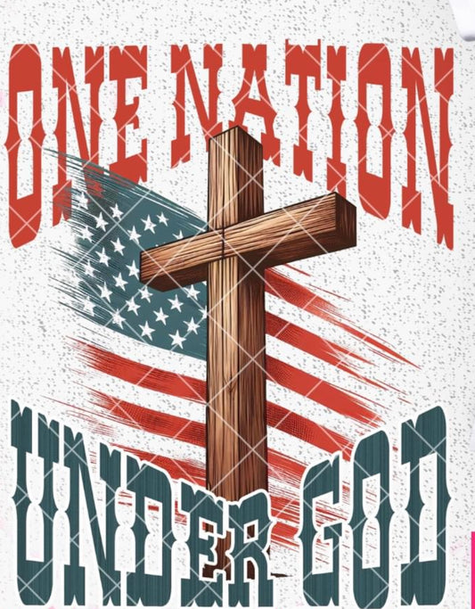 ONE NATION, UNDER GOD  DTF TRANSFER