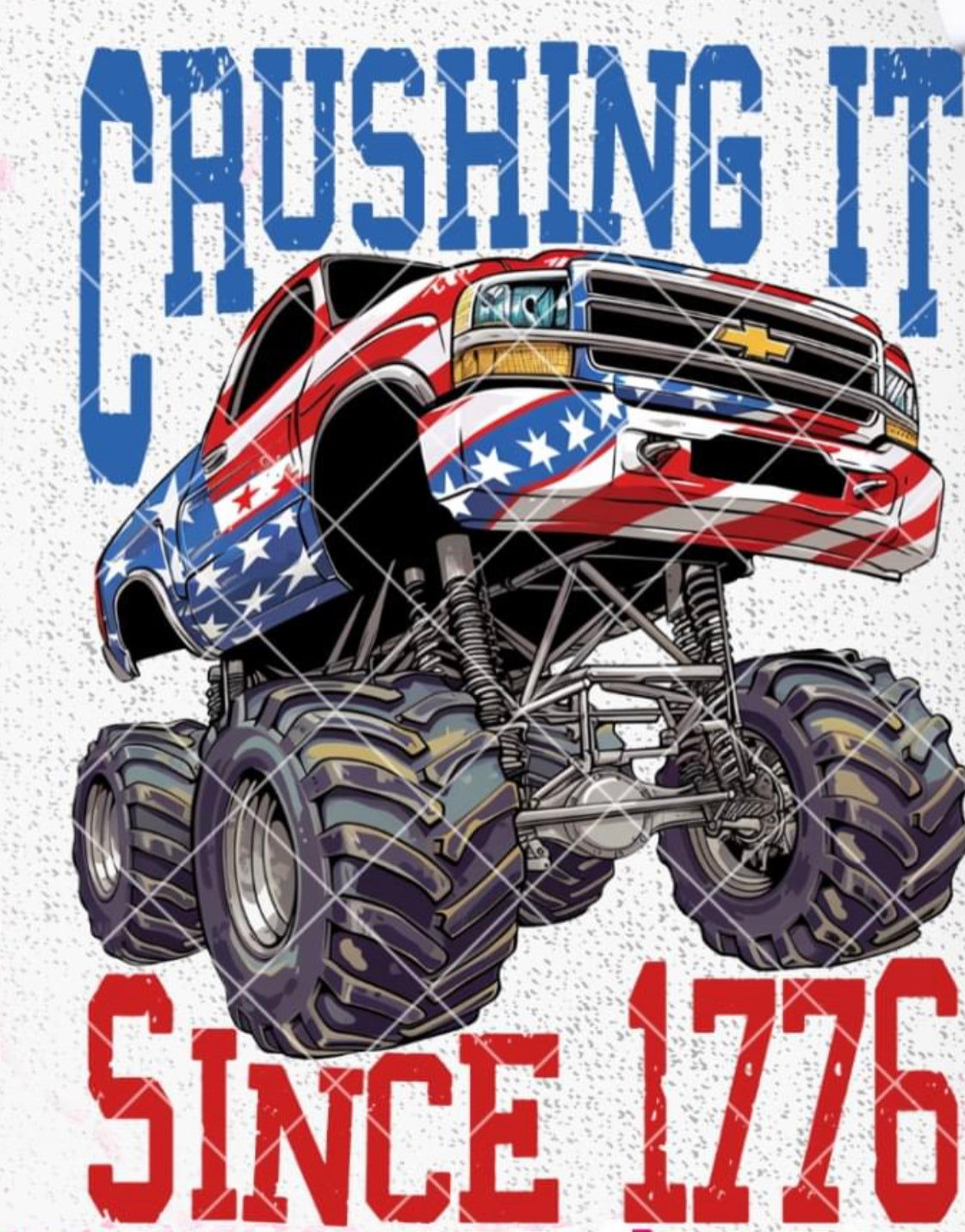 CRUSHING IT SINCE 1776 DTF TRANSFER