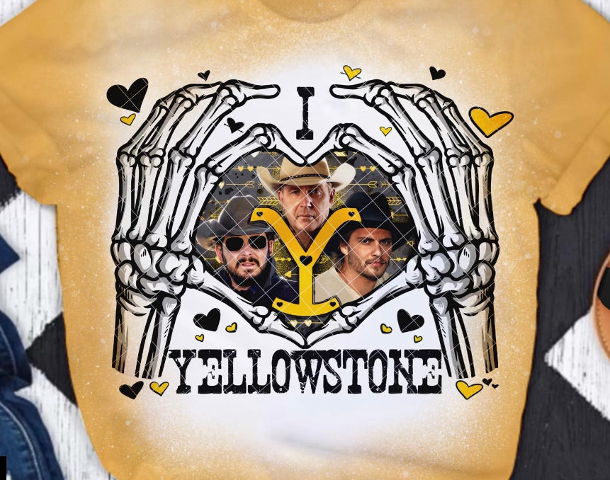 I HEART YELLOWSTONE DTF TRANSFER