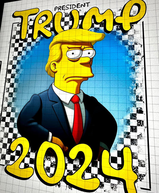 SIMPSONS TRUMP FOR PRESIDENT 2024 DTF TRANSFER
