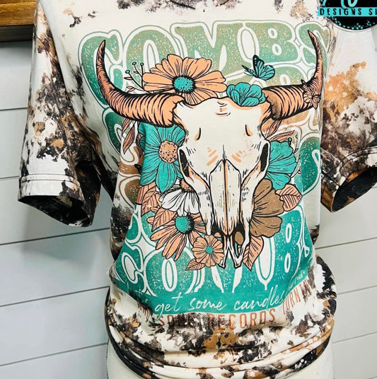 LUKE COMBS SKULL DESIGN DTF TRANSFER