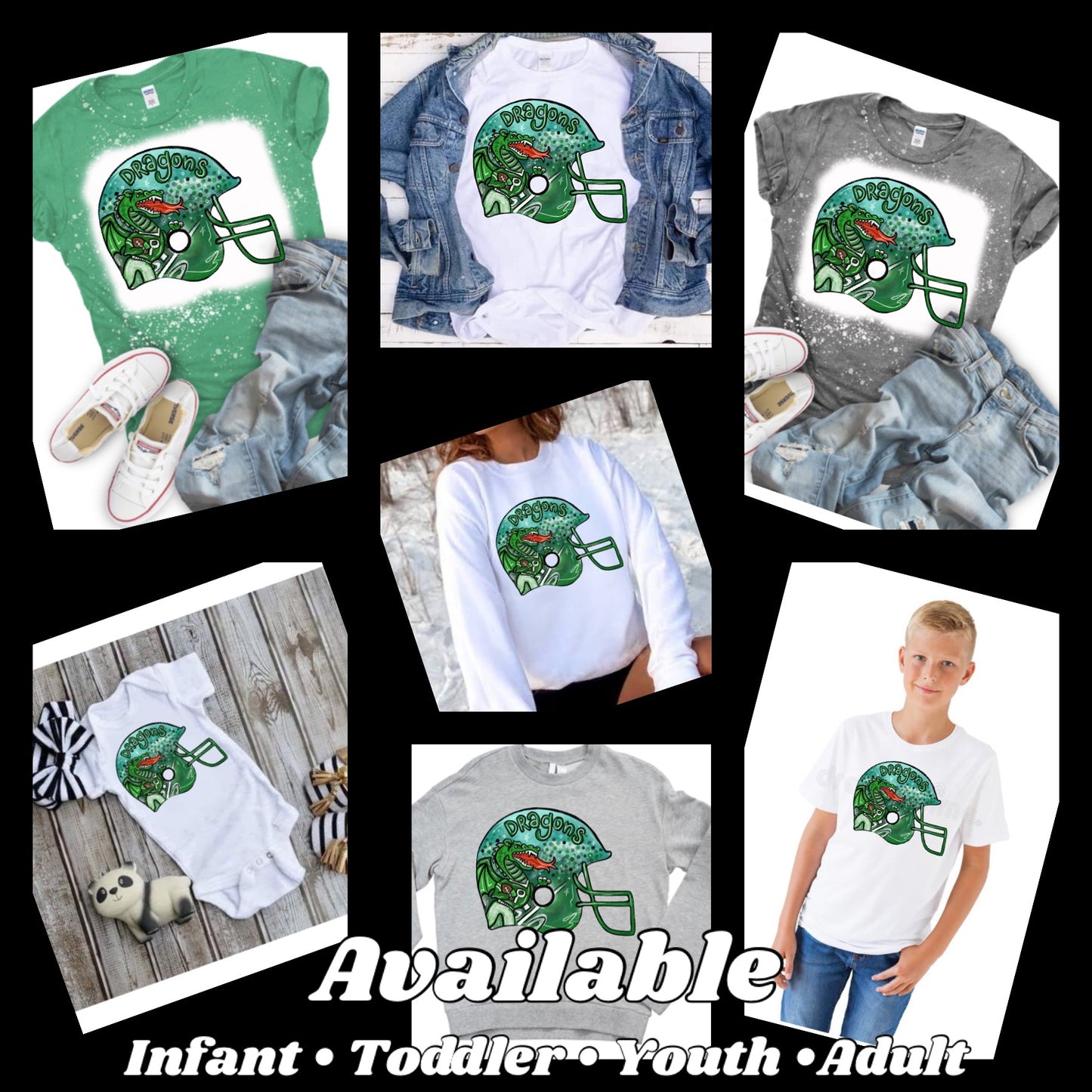 Pickens Dragons HELMET Spirit Shirt