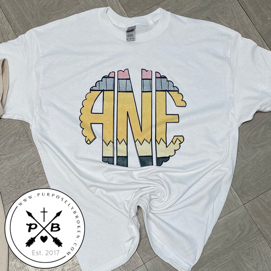 Pencil Monogram Tshirt