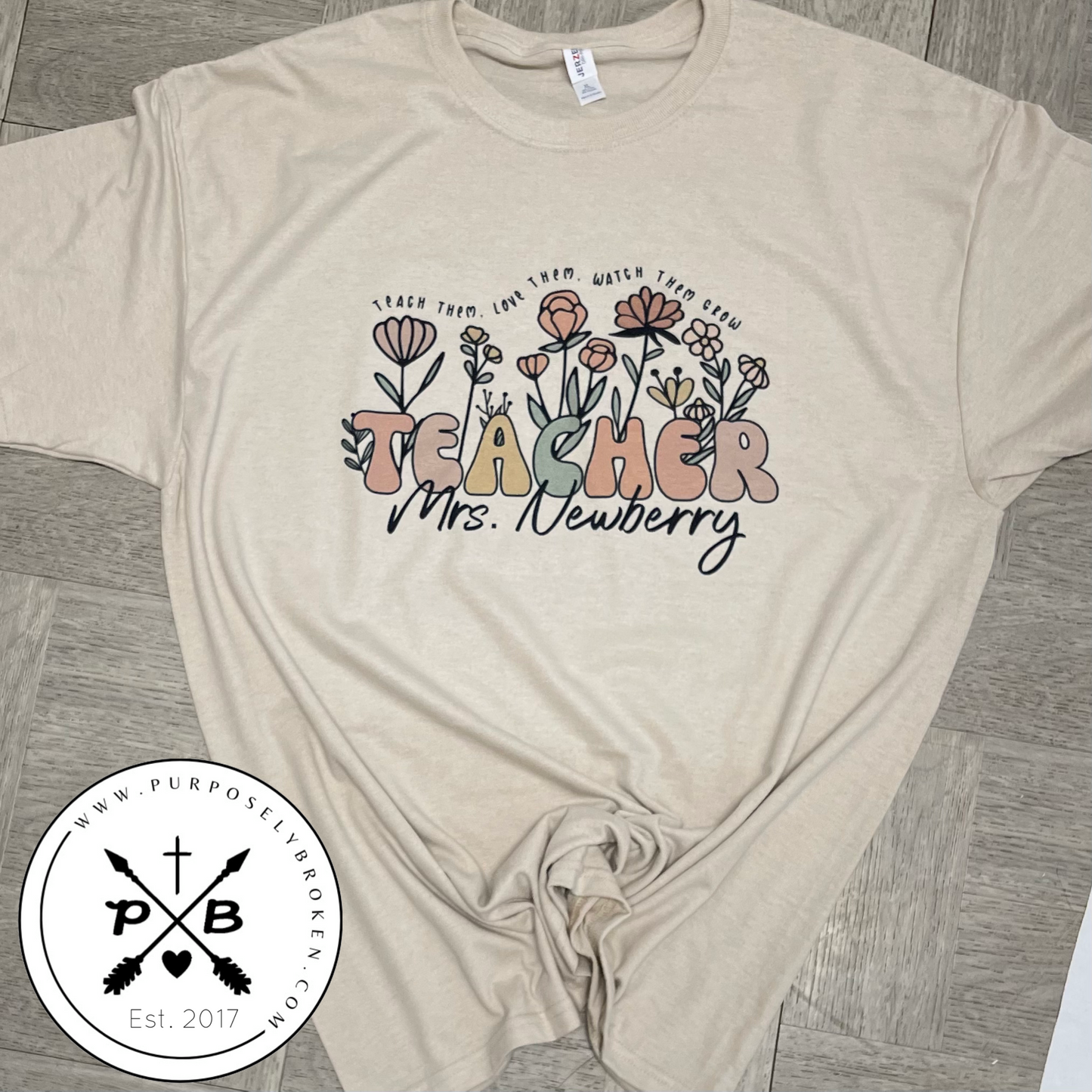 Teacher Flower Tshirt